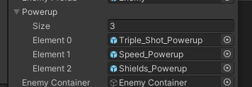 Array filled with references